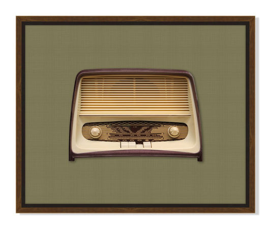 Vintage Radio in Green VII