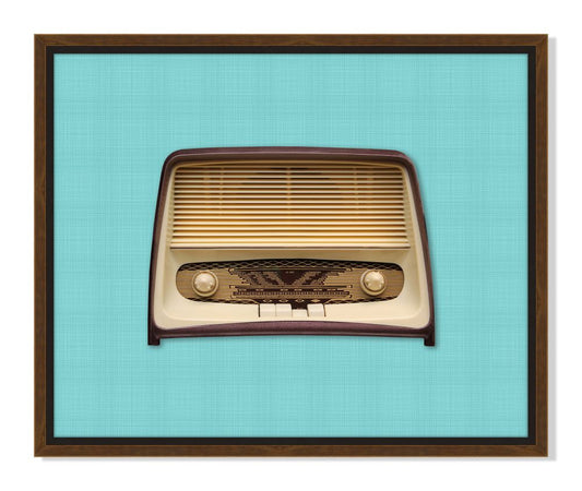 Vintage Radio in Blue VII