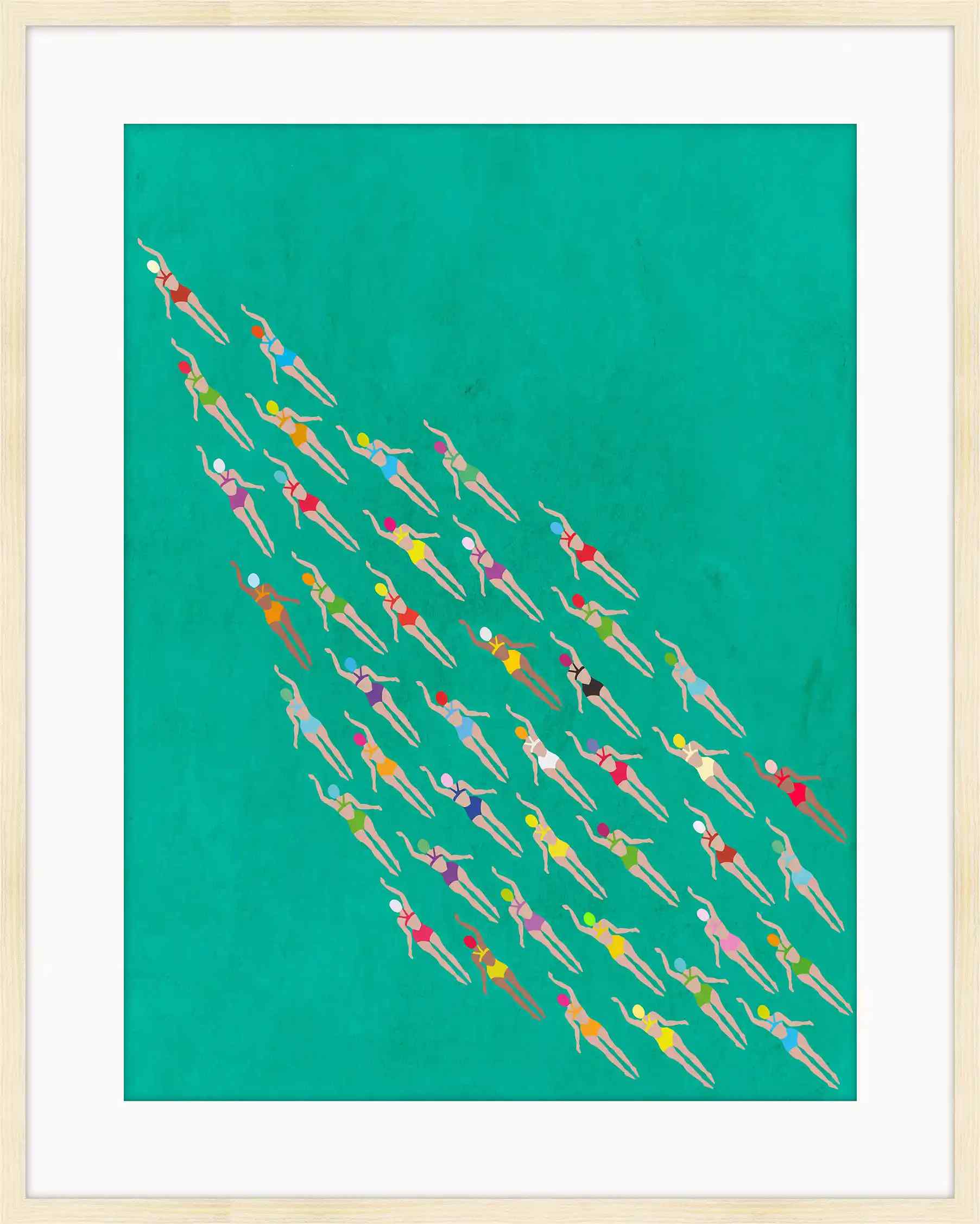 Racing Swimmers