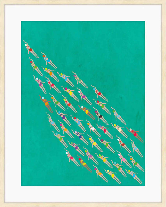 Racing Swimmers