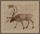 Moose On Burlap I