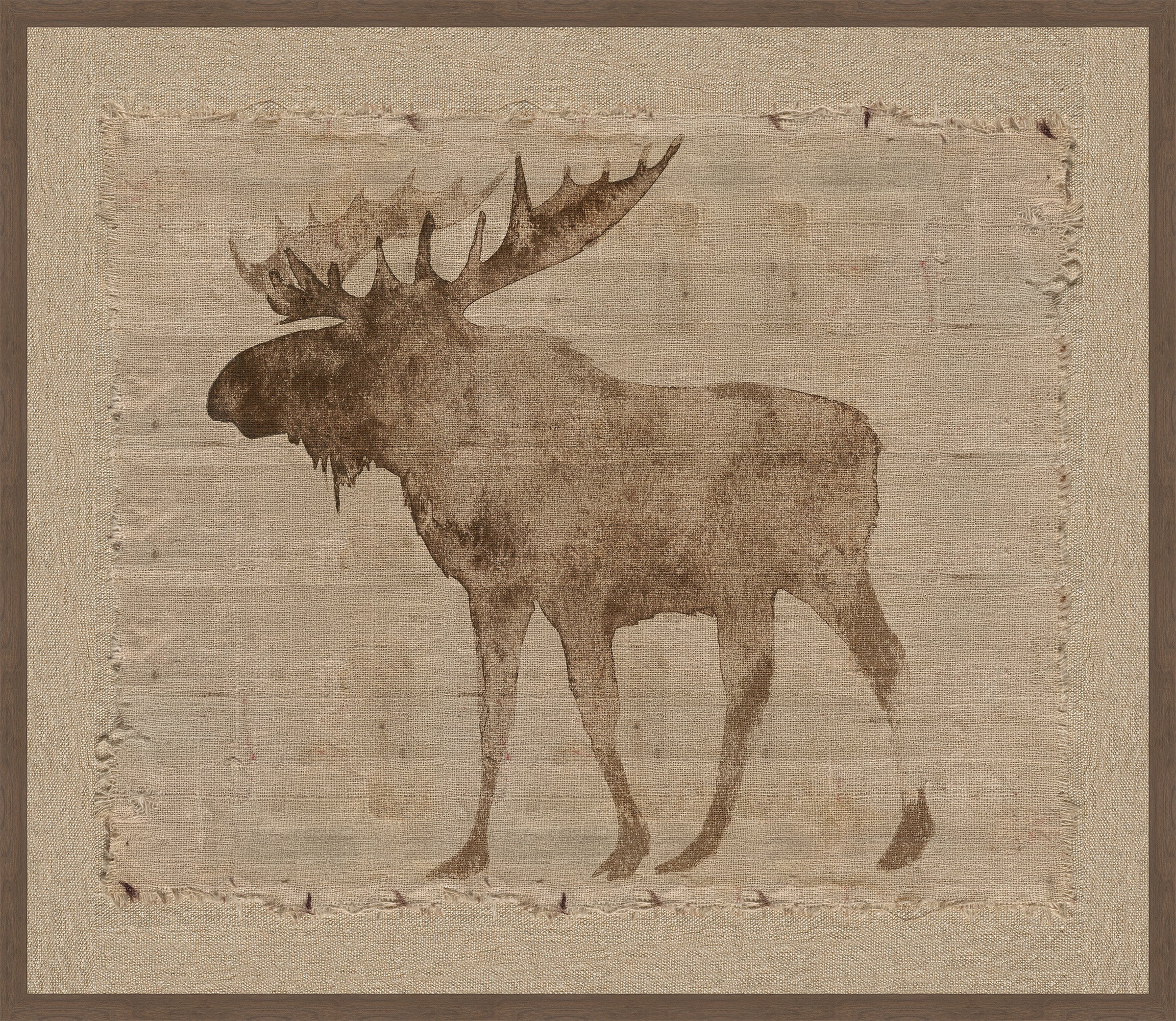 Moose on Burlap II