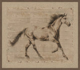 Horse I on Burlap