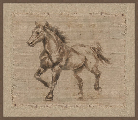 Horse II on Burlap