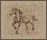 Horse II on Burlap