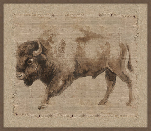 Bison on Burlap