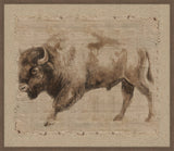 Bison on Burlap