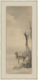 Deer Under the Moon, Ohara Koson, 1877