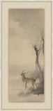 Deer Under the Moon, Ohara Koson, 1877