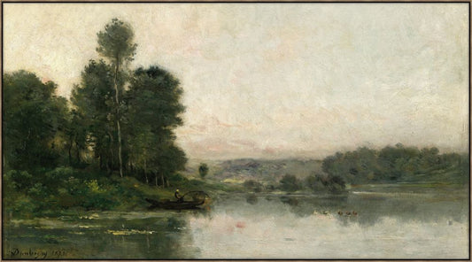 The Hillsides of Mery-sur-Oise, Opposite Auvers, 1873 - Charles Francois Daubigny Canvas