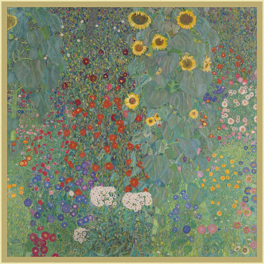Cottage Garden with Sunflowers, 1913 Gustav Klimt