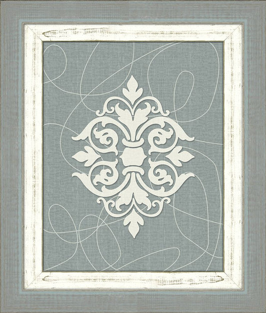Damask on Slate I