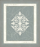Damask on Slate I