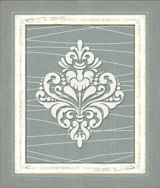 Damask on Slate IV