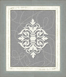 Damask on Gray I