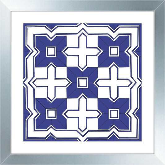ROYAL BLUE GEOMETRICS I