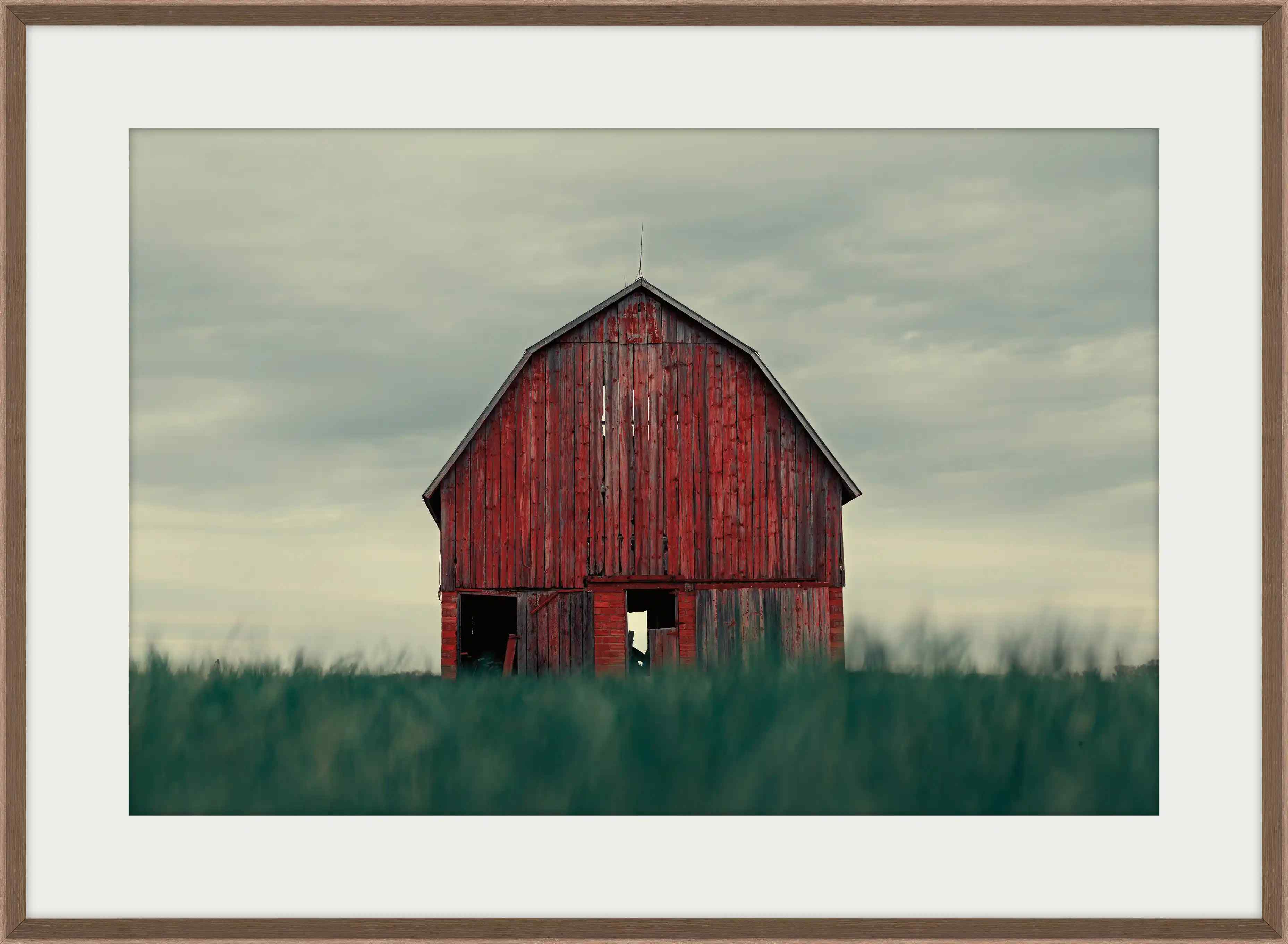 Red Barn In Middle America