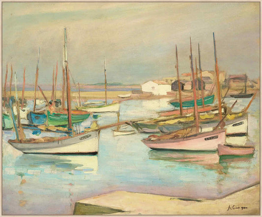 Maisons Sur Le Port ? L�?Le D�yeu (1919)�on Canvas