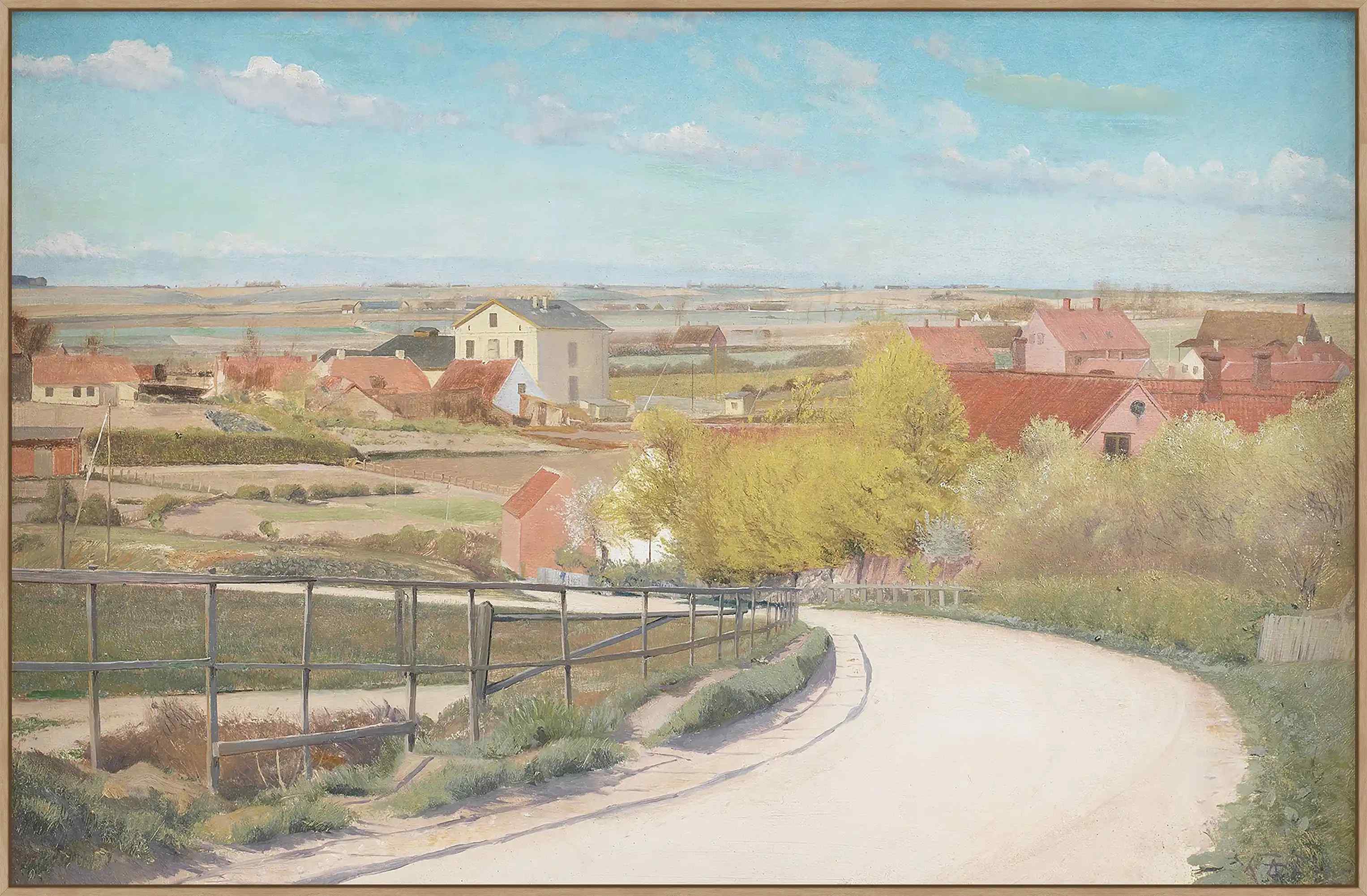 View From A Road On Canvas