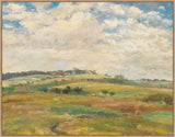 Pasture Landscape In The Summer Light  On Canvas