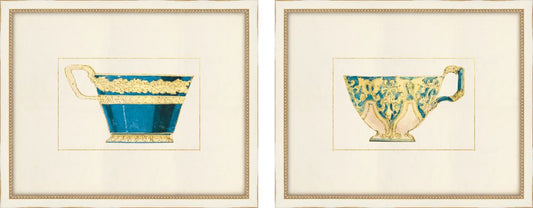 19th Century Tea Cups, Set of Two