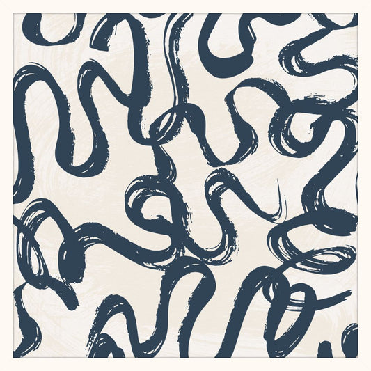 Pretty Swirls in Navy I