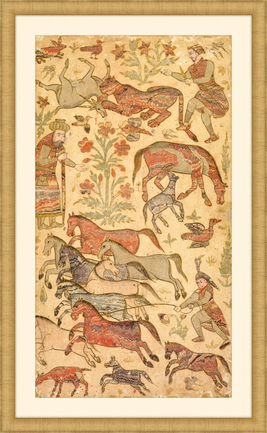 Rustam catching Rakhsh, c. 1650