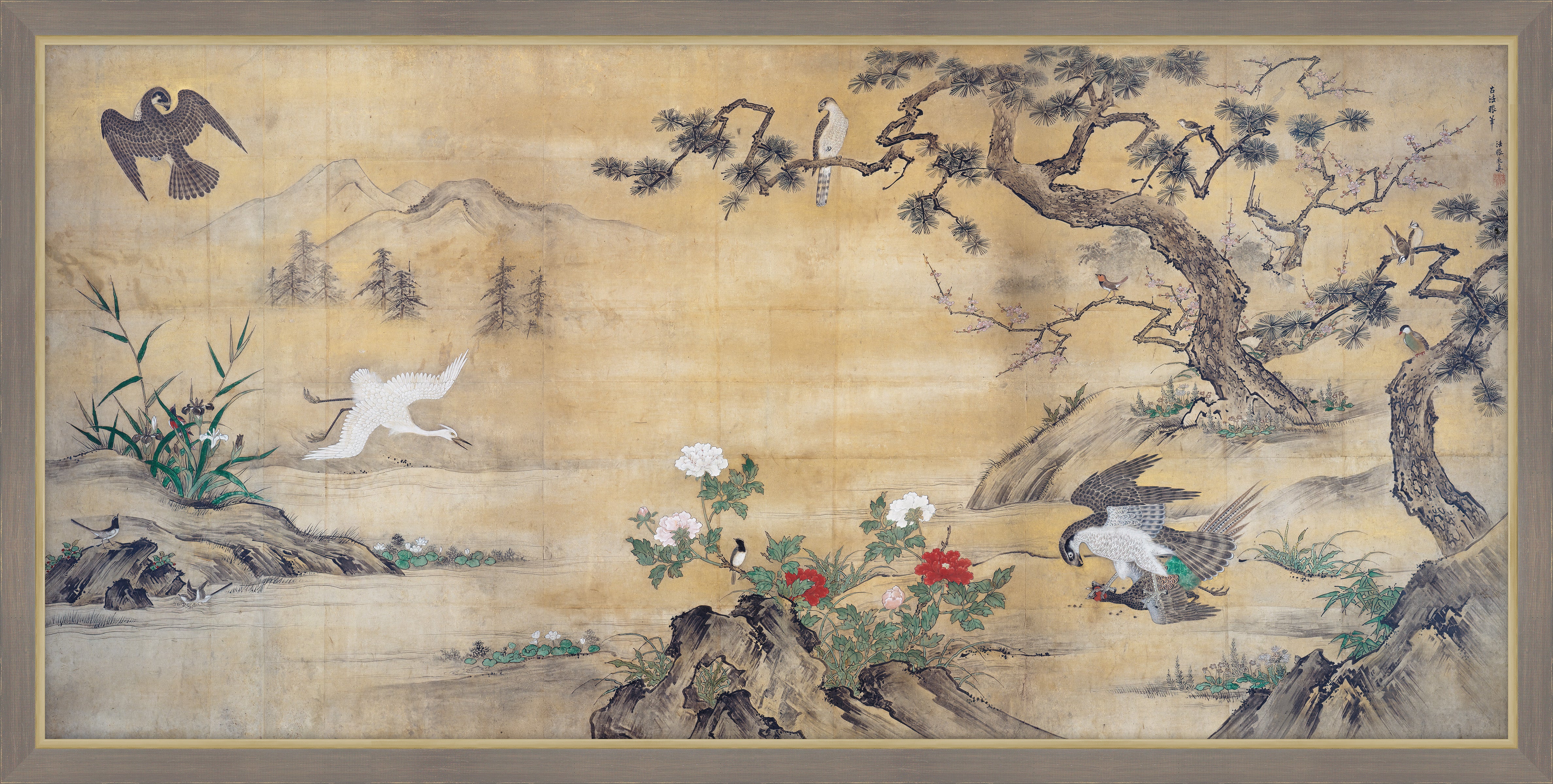 Birds and Flowers, Kano Mitsunobu, 1565 I