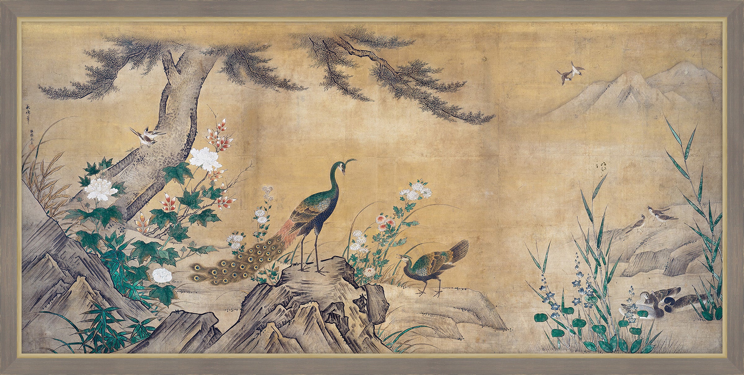 Birds and Flowers, Kano Mitsunobu, 1565 II