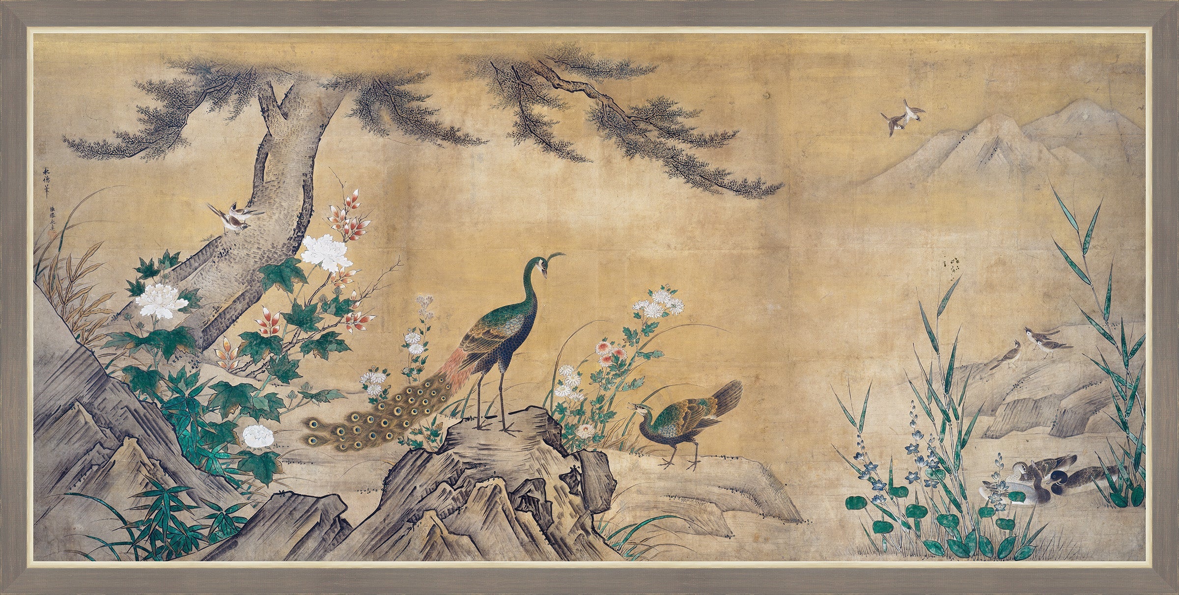 Birds and Flowers, Kano Mitsunobu, 1565 II