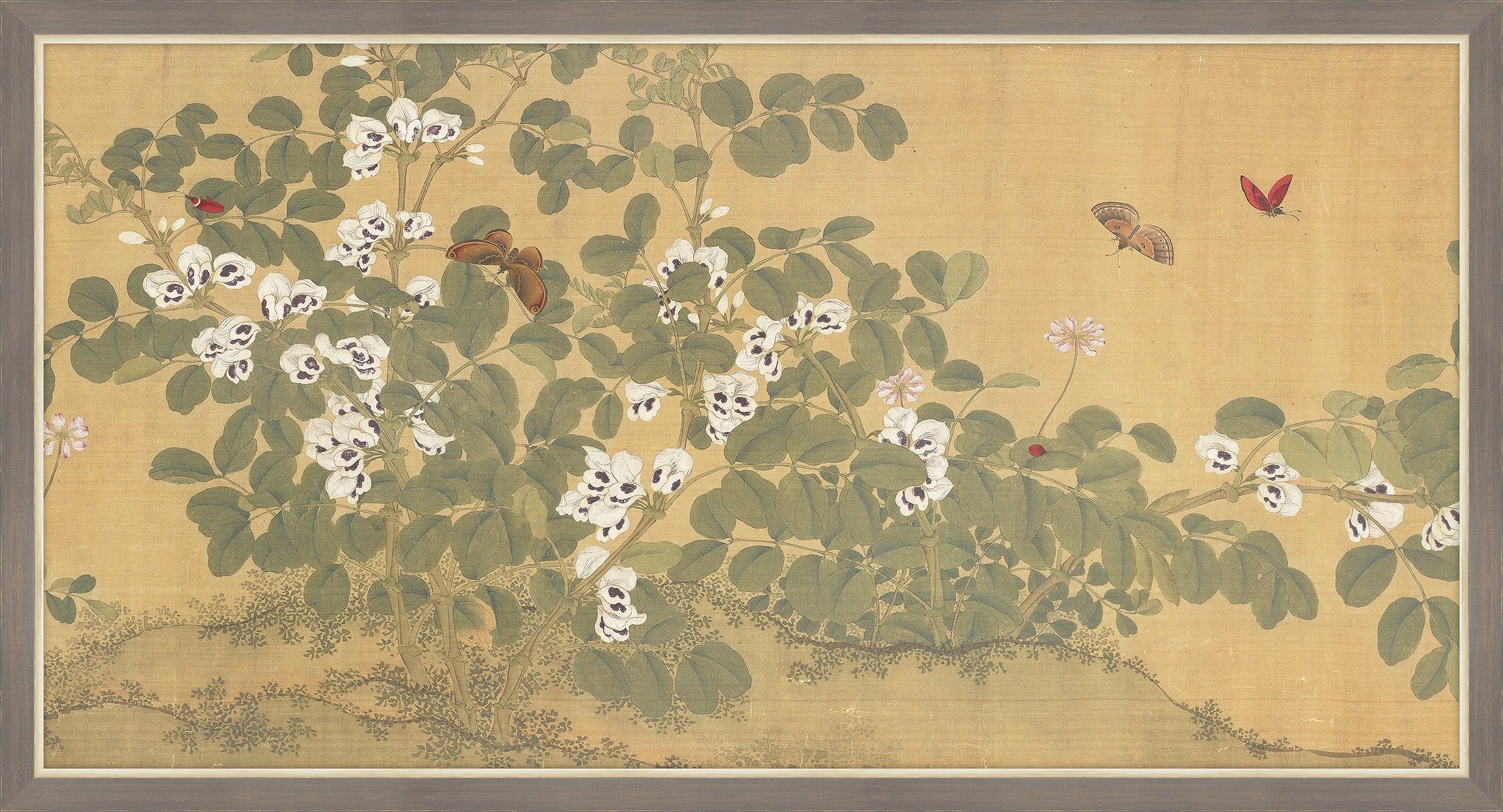 Broad Bean Flowers Butterflies, Ma Lin, 1350