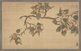 Birds and Fruit on Printed Silk I, Wu Zhang, 1671