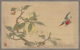 Birds and Fruit on Printed Silk IV, Wu Zhang, 1671