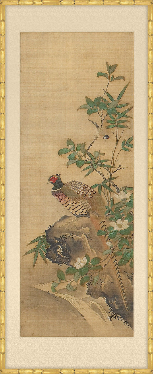 Panel of Birds and Flowers I, Japanese, 1750