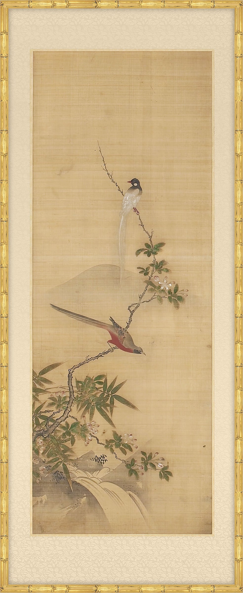 Panel of Birds and Flowers II, Japanese, 1750