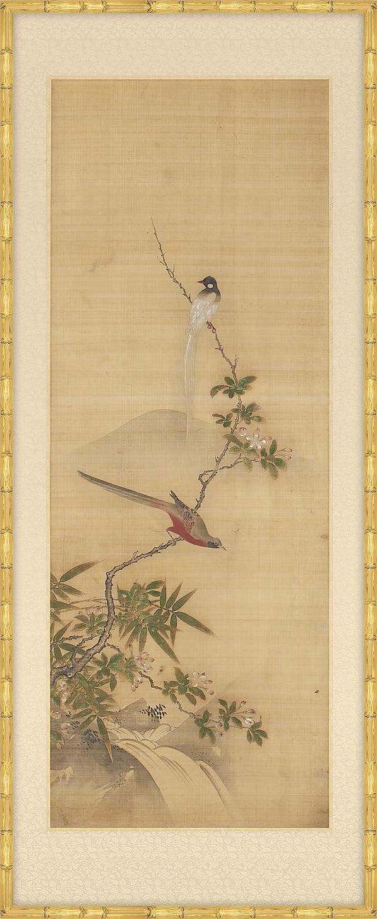 Panel of Birds and Flowers II, Japanese, 1750