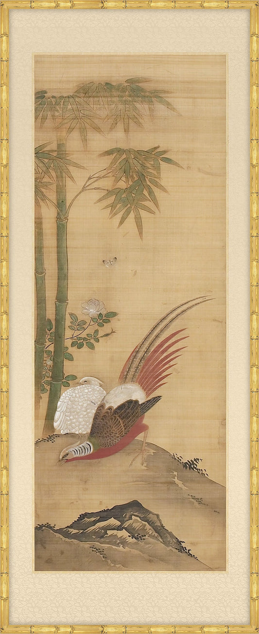 Panel of Birds and Flowers V, Japanese, 1750