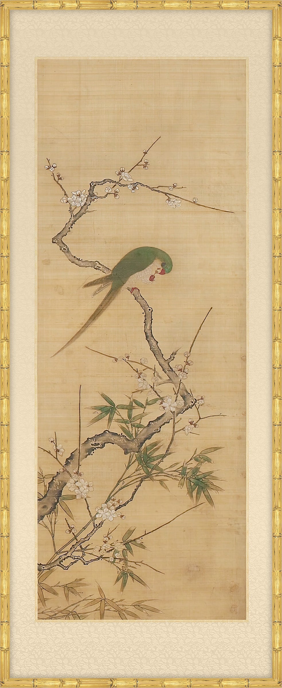 Panel of Birds and Flowers VI, Japanese, 1750