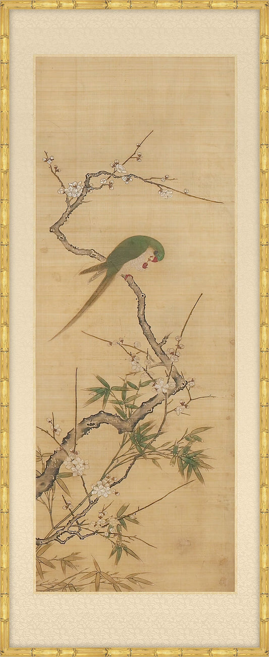 Panel of Birds and Flowers VI, Japanese, 1750