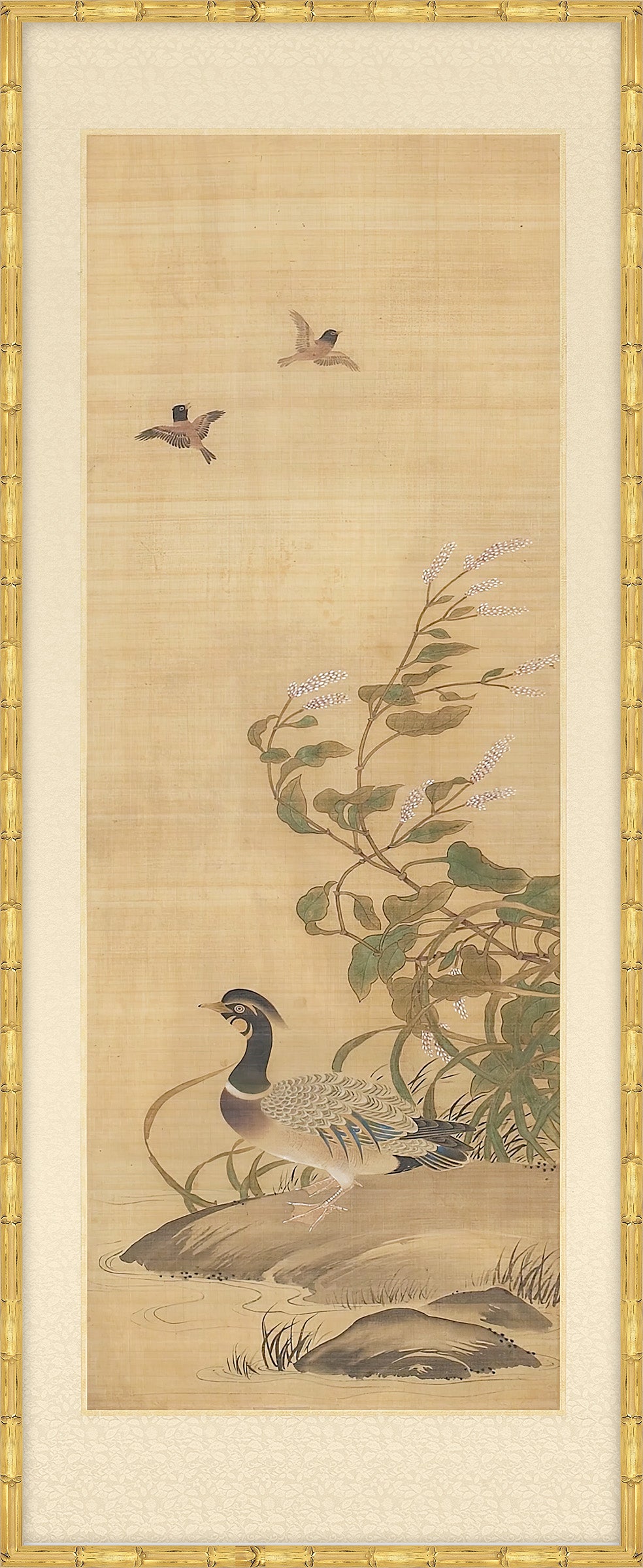 Exotic Birds Panel III, Japanese, 1750
