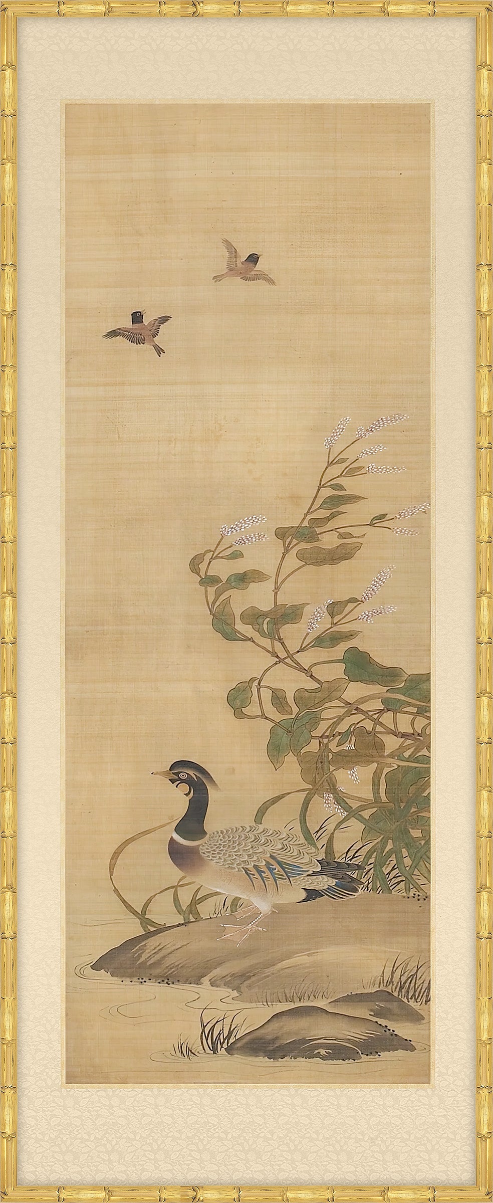 Exotic Birds Panel III, Japanese, 1750