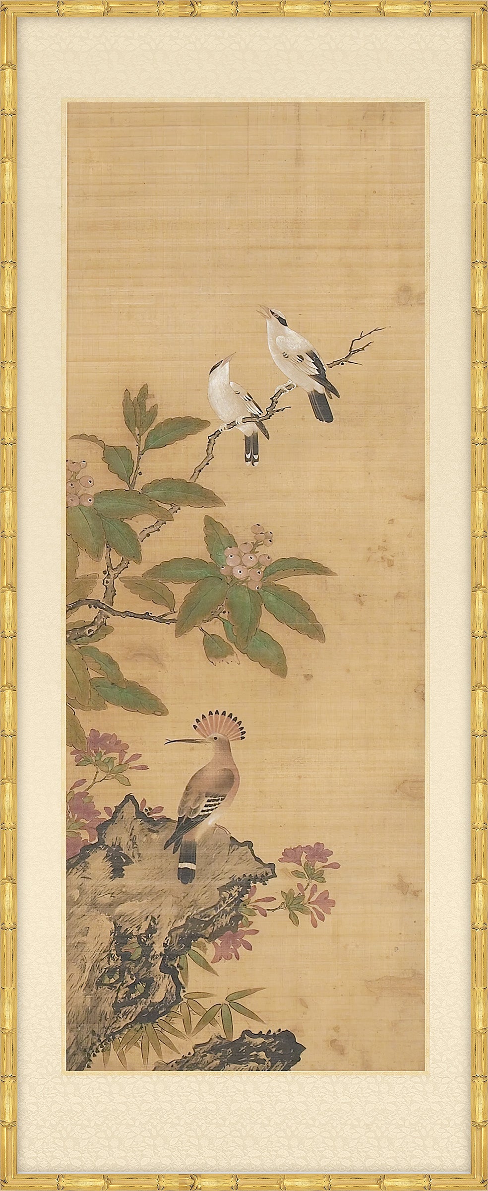 Exotic Birds Panel V, Japanese, 1750