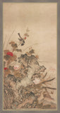 Pretty Birds with Red & White Flower II