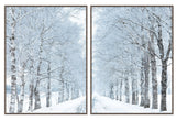 Winter White Trees Diptych (set of two)