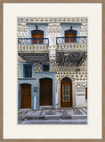 Traditional Facades Pyrgi Village in South Chios Island