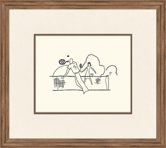 Petite Playing Tennis