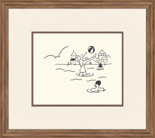 Petite Swimmers with a Ball