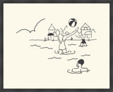 Swimmers with a Ball