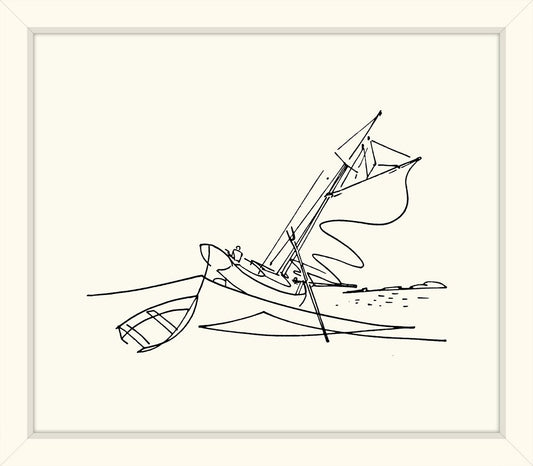 Boating in High Waves Sketch