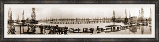 Panorama of Goose Creek Oil Field, TX, 1919